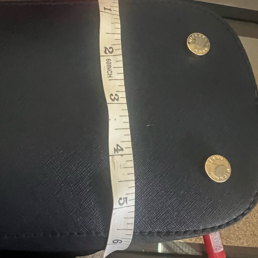 Michael Kors, Jetset, Navy Blue Purse, Saffino Leather - Picture 4 of 11